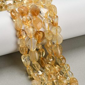 Природный желтый кварц нитей бисера, самородки, упавший камень