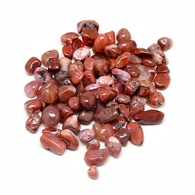 Natural Carnelian Beads, Tumbled Stone, No Hole/Undrilled, Chips