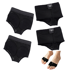 Demi-semelles antidérapantes en éponge et tissu pour chaussures de danse, soutien de l'avant-pied et des orteils pour la danse