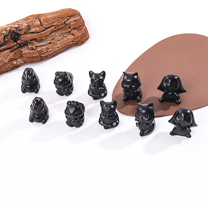 Фигурки животных из натурального шунгита, статуэтки для украшения домашнего рабочего стола