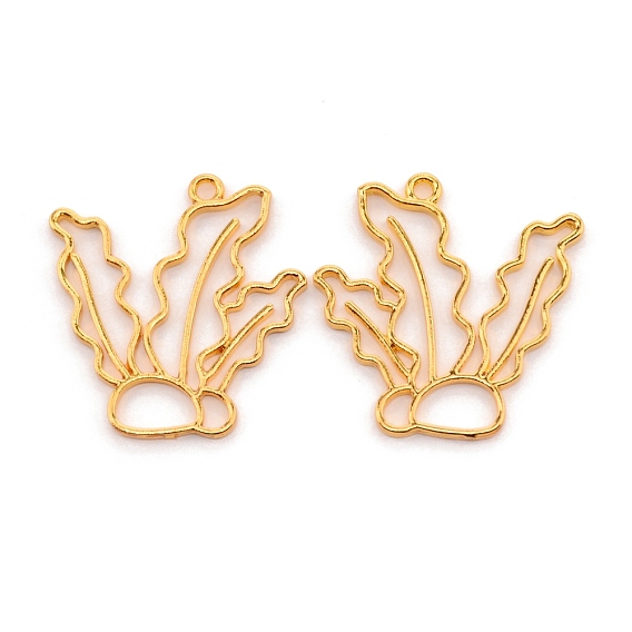 Подвесные подвески из сплава, для diy уф смолы, эпоксидная смола, Прессованные цветочные украшения, морская трава