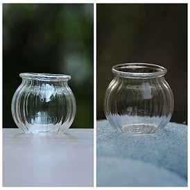 Mini Glass Pot, Micro Landscape Dollhouse Accessories, Pretending Prop Decorations