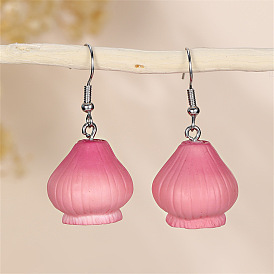 Милые серьги-подвески в виде овощей, украшения из пластика/акрила в форме продуктов питания для женщин, платина