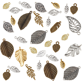64 шт 16 стили подвески из сплава в тибетском стиле, платиновые и золотые подвески, лист