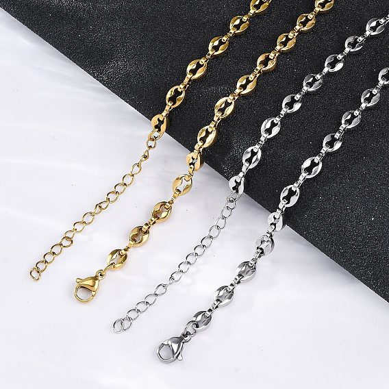 304 из нержавеющей стали цепью кофейных зерен ожерелья