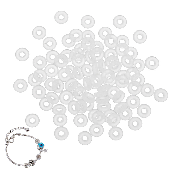 500шт. силиконовых разделительных бусин, диск