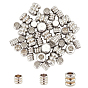 304 Stainless Steel Cord End Caps, Grooved Column