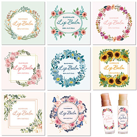 10 листы бумаги бальзам для губ самоклеящиеся этикетки наклейки