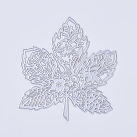 Autumn Theme Carbon Steel Cutting Dies Stencils, for DIY Scrapbooking/Photo Album, Decorative Embossing DIY Paper Card, Maple Leaf