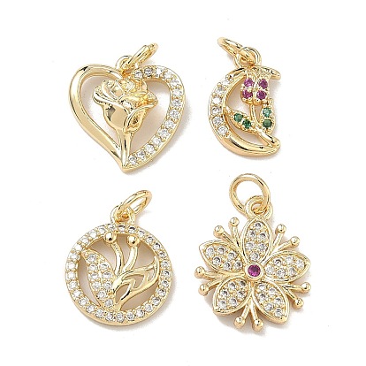 Латунные микро проложить кубического циркония подвески, , стойки покрытие, долговечный, без кадмия и без свинца