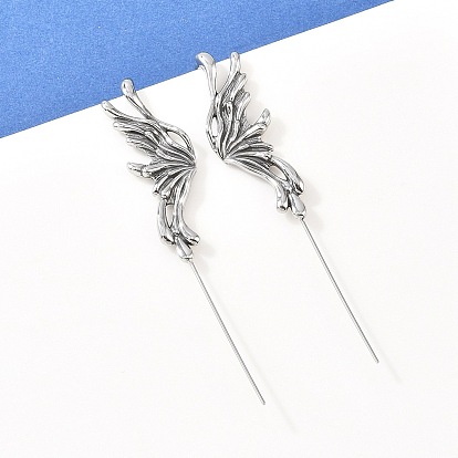 Серьги-бабочки 316 из нержавеющей стали с крючками-петлями, серьги-манжеты