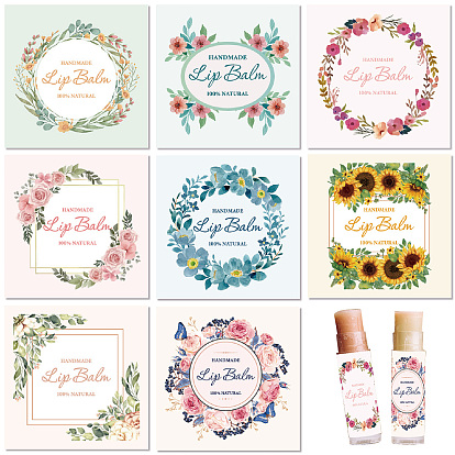 10 листы бумаги бальзам для губ самоклеящиеся этикетки наклейки