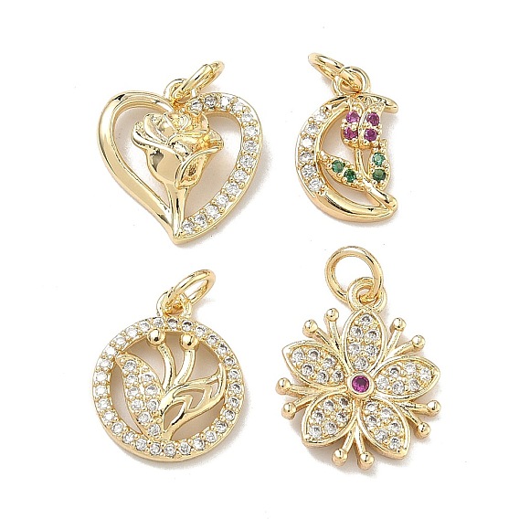 Латунные микро проложить кубического циркония подвески, , стойки покрытие, долговечный, без кадмия и без свинца