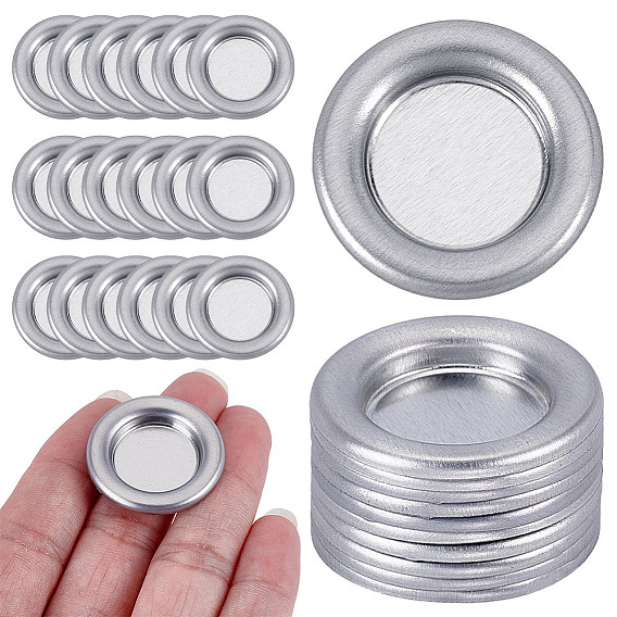 100Pcs Tinplate Incense Burner Holder, Incense Cone Tray, Flat Round