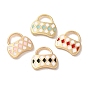 Alloy Enamel Pendants, Golden, Bag Charm