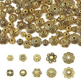 100 шт 10 стили тибетский стиль сплава бусины цветочные колпачки