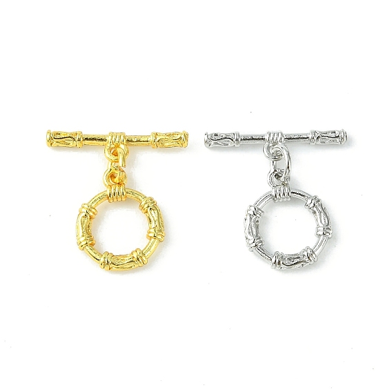 Покрытие стойки экологически чистые латунные застежки-тоглы, долговечный, без свинца и без кадмия, кольцо