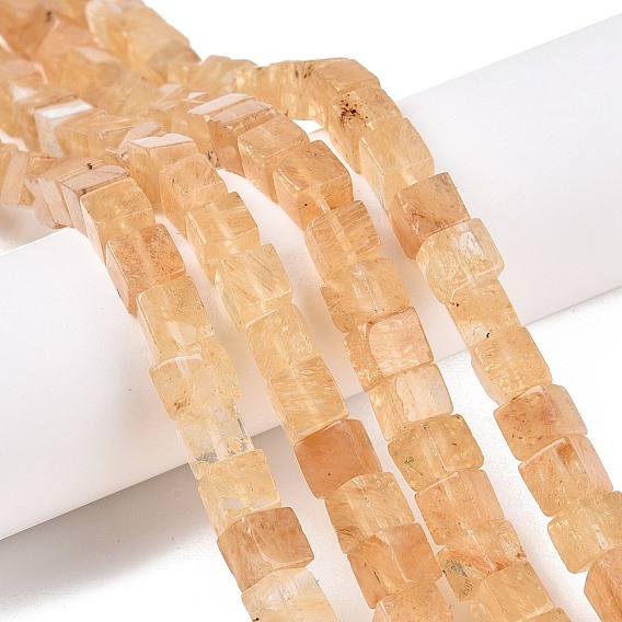 Арбуз камень стеклянные бусы пряди, кубические