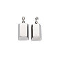 Ion Plating(IP) 304 Stainless Steel Pendants, Rectangle