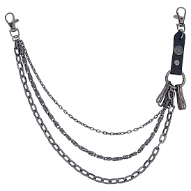 1 Многослойные цепные ремни из поликарбонатного сплава для брюк, с поворотными застежками сплава