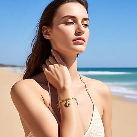 Простые браслеты из нержавеющей стали в форме звезд и ракушек, браслеты-цепочки со скрепками для женщин