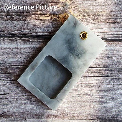 DIY Rectangle Pendant Silicone Molds, Resin Casting Molds, for Quicksand Craft, Picture Frame Pendant Decoration Making