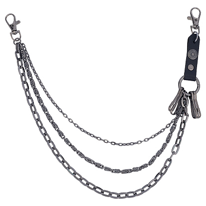 1 Многослойные цепные ремни из поликарбонатного сплава для брюк, с поворотными застежками сплава