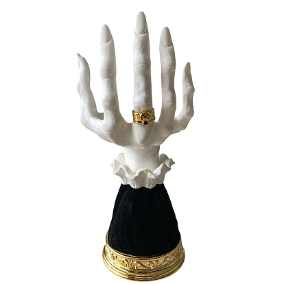 Хэллоуин ведьма рука смолы подсвечник, Центральная часть свечи на один столб, идеальное украшение для домашней вечеринки