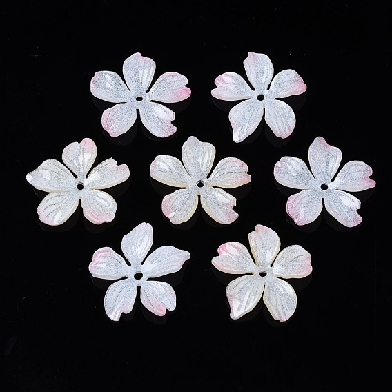 Des perles en plastique, fleur