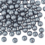 4 Strands Frosted Non-magnetic Synthetic Hematite Round Beads Strands, Beads Strands, Grade AA