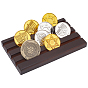 4-деревянный держатель для памятных монет, прямоугольные