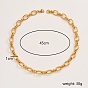 Stainless Steel Oval Link Chain Necklacces