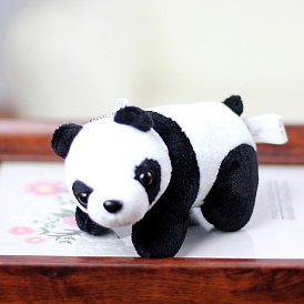 Cartoon PP Cotton Plush Simulation Soft Stuffed Animal Toy Panda Pendants Decorations, for Girls Boys Gift