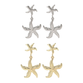 Starfish Alloy Dangle Stud Earrings for Women