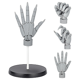 Adornos de exhibición de plástico PVC, modelo de mano