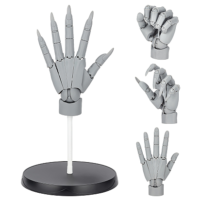 Adornos de exhibición de plástico PVC, modelo de mano