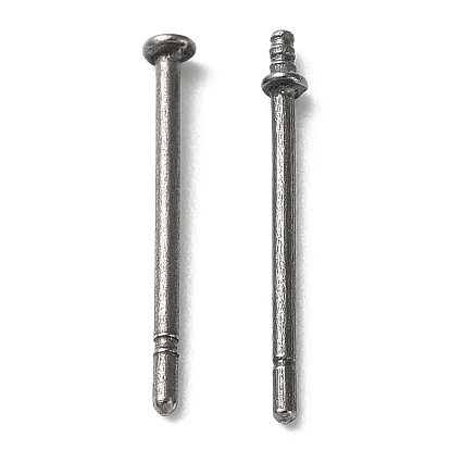 Titanium Stud Earring Findings, Screw Earring Pins