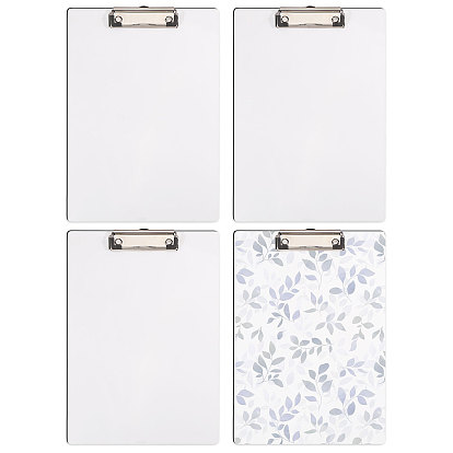 4шт. МДФ термотрансферная фотопластина, сублимационная пустая металлическая вывеска, с железной фурнитурой, прямоугольные