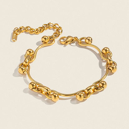 304 женские браслеты-цепочки со звеньями из нержавеющей стали