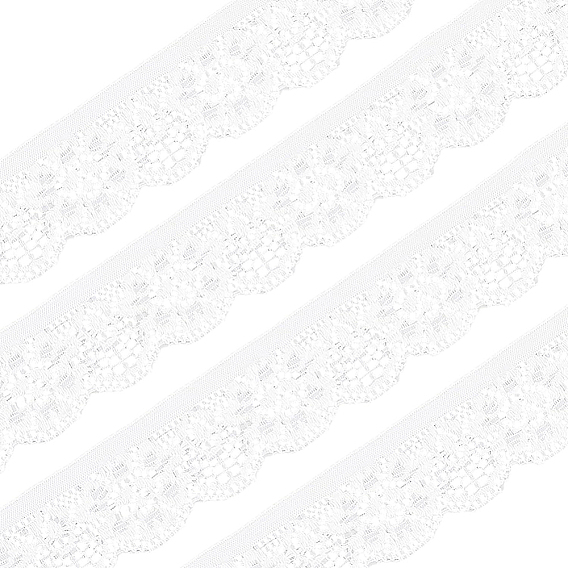 Кружевная отделка из гипюра стрейч, кружевная лента из полиэстера, цветочным узором, аксессуары для одежды