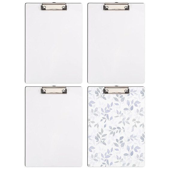 4шт. МДФ термотрансферная фотопластина, сублимационная пустая металлическая вывеска, с железной фурнитурой, прямоугольные