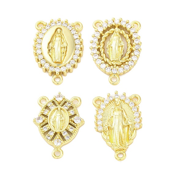 Латунный прозрачный кубический цирконий люстра Дева Мария компоненты ссылки