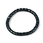Natural Myanmar Jade Column Beaded Stretch Bracelets