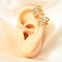 Pendientes de latón con micro pavé de circonita cúbica para mujer, chapado en rack, larga duración plateado, sin plomo y cadmio, real 18 k chapado en oro