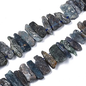 Natural Kyanite/Cyanite/Disthene Quartz Beads Strands, Nuggets