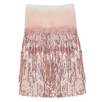 10 ярдов полиэстеровой сетчатой кружевной ленты с блестящей ПВХ пайеткой кисточкой, бахрома, отделочные ленты, аксессуары для одежды