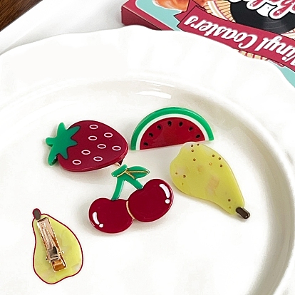 Заколки из кожи аллигатора из ацетата целлюлозы (смола)