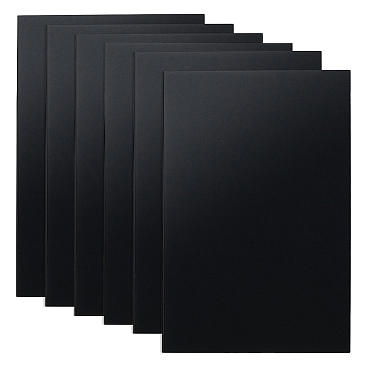 6 Sheets ABS Plastic Board, Craft, for DIY Handmade Sand Table Material Model Building, Rectangle