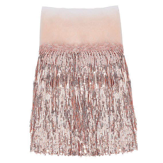 10 ярдов полиэстеровой сетчатой кружевной ленты с блестящей ПВХ пайеткой кисточкой, бахрома, отделочные ленты, аксессуары для одежды