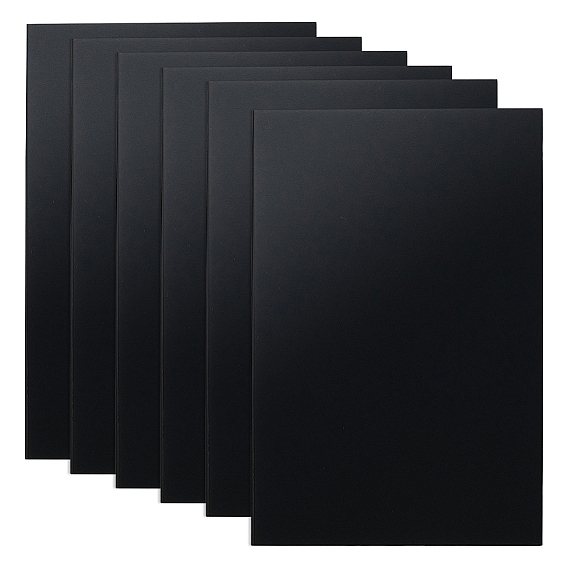 6 Sheets ABS Plastic Board, Craft, for DIY Handmade Sand Table Material Model Building, Rectangle